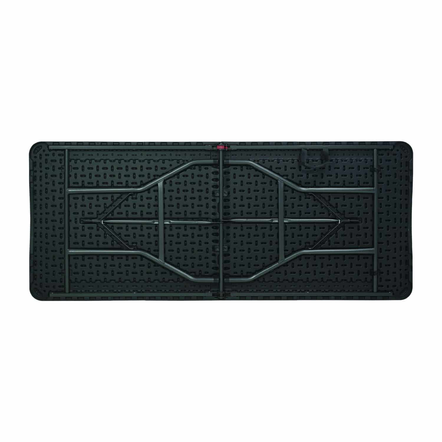 Duży stół składany ogrodowy cateringowy bankietowy rattan walizka 180cm czarny – zdjęcie 8