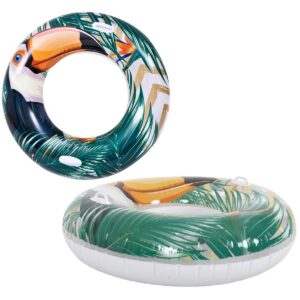 Kółko do pływania tropik 115cm zielony 37598