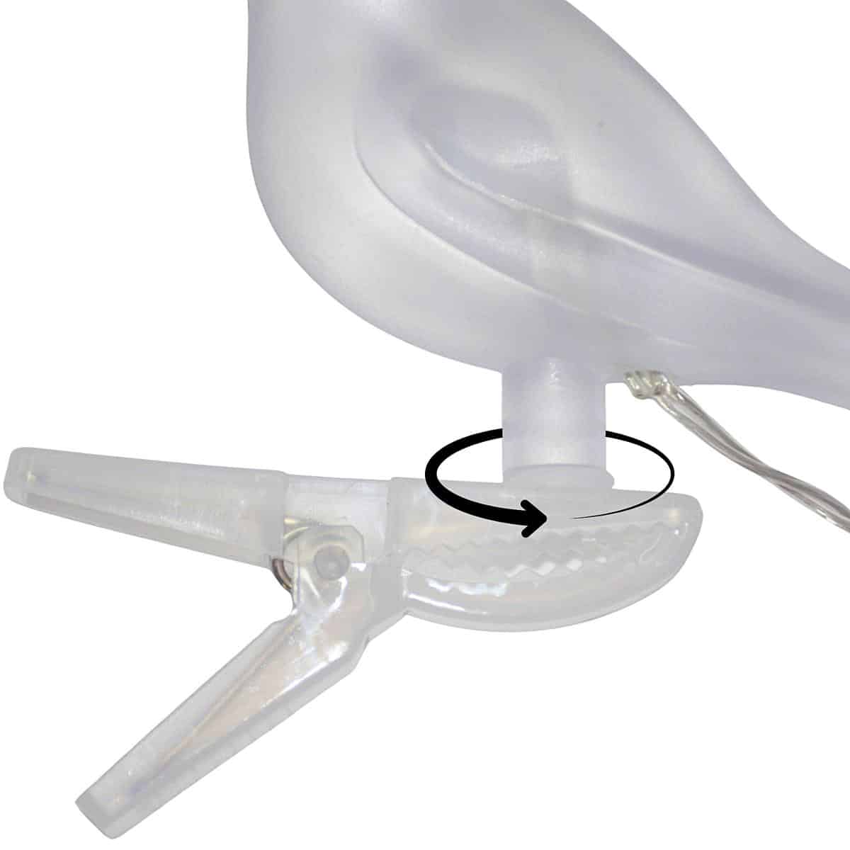 Lampa solarna girlanda ogrodowa party light ptaszki 5LED – zdjęcie 4