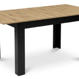 Stół rozkładany prostokątny 120-160x80 cm do kuchni jadalni dla 4-6 osób dąb artisan