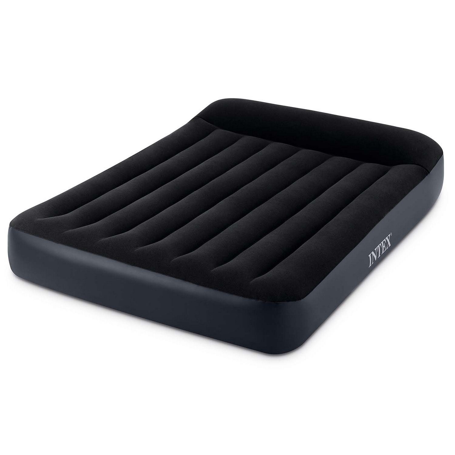 Materac dmuchany dwuosobowy 191x137x25 cm łóżko z zagłówkiem INTEX 64142 - obrazek 2