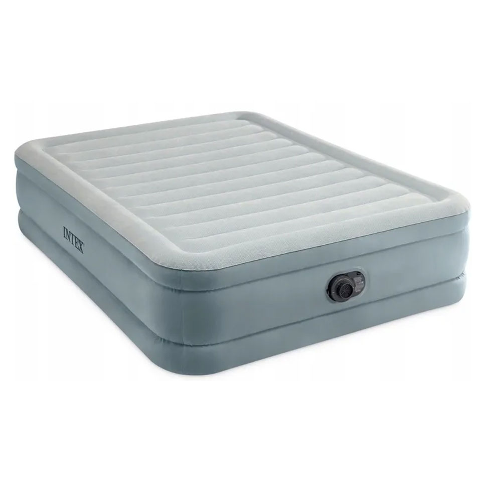 Materac dmuchany dwuosobowy 203x152x46 cm z wbudowaną pompką elektryczną INTEX 64824 - obrazek 2