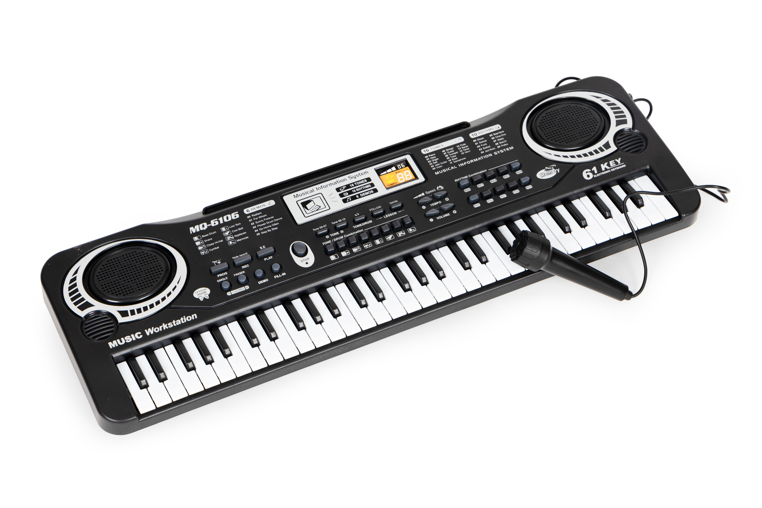 Keyboard pianino dla dzieci z mikrofonem + zasilacz - obrazek 2