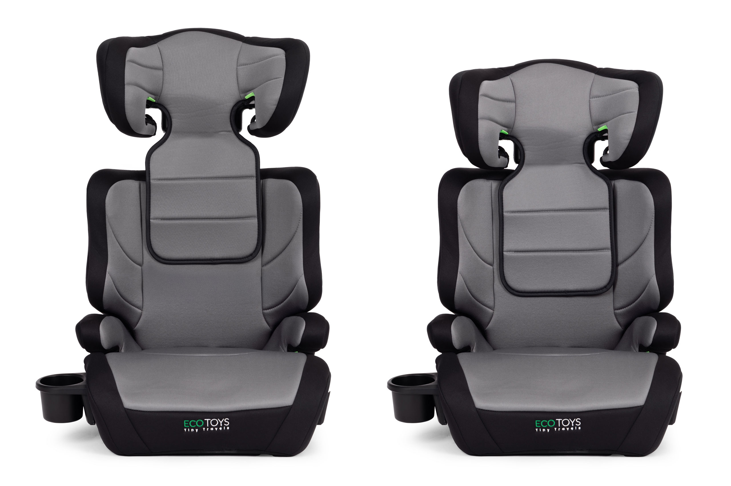 Fotelik samochodowy dla dzieci 2w1 podkładka i-SIZE wzrost 100-150 cm uchwyt na napoje ECOTOYS - obrazek 3