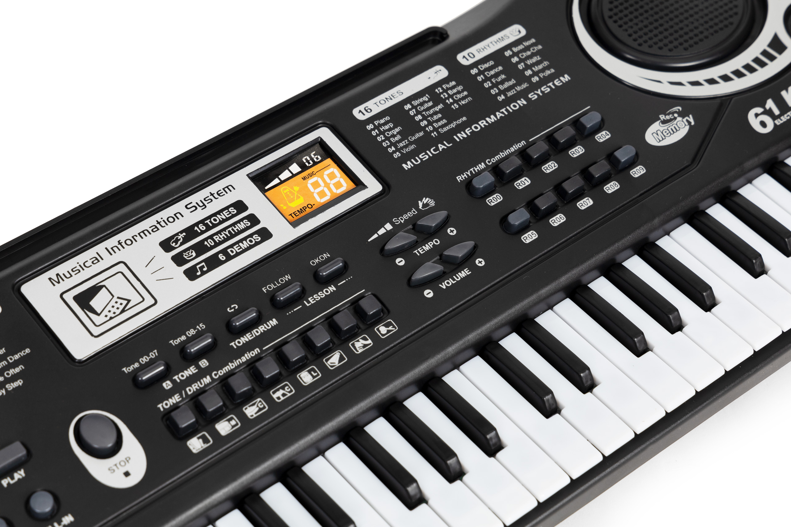 Keyboard pianino dla dzieci z mikrofonem + zasilacz - obrazek 3