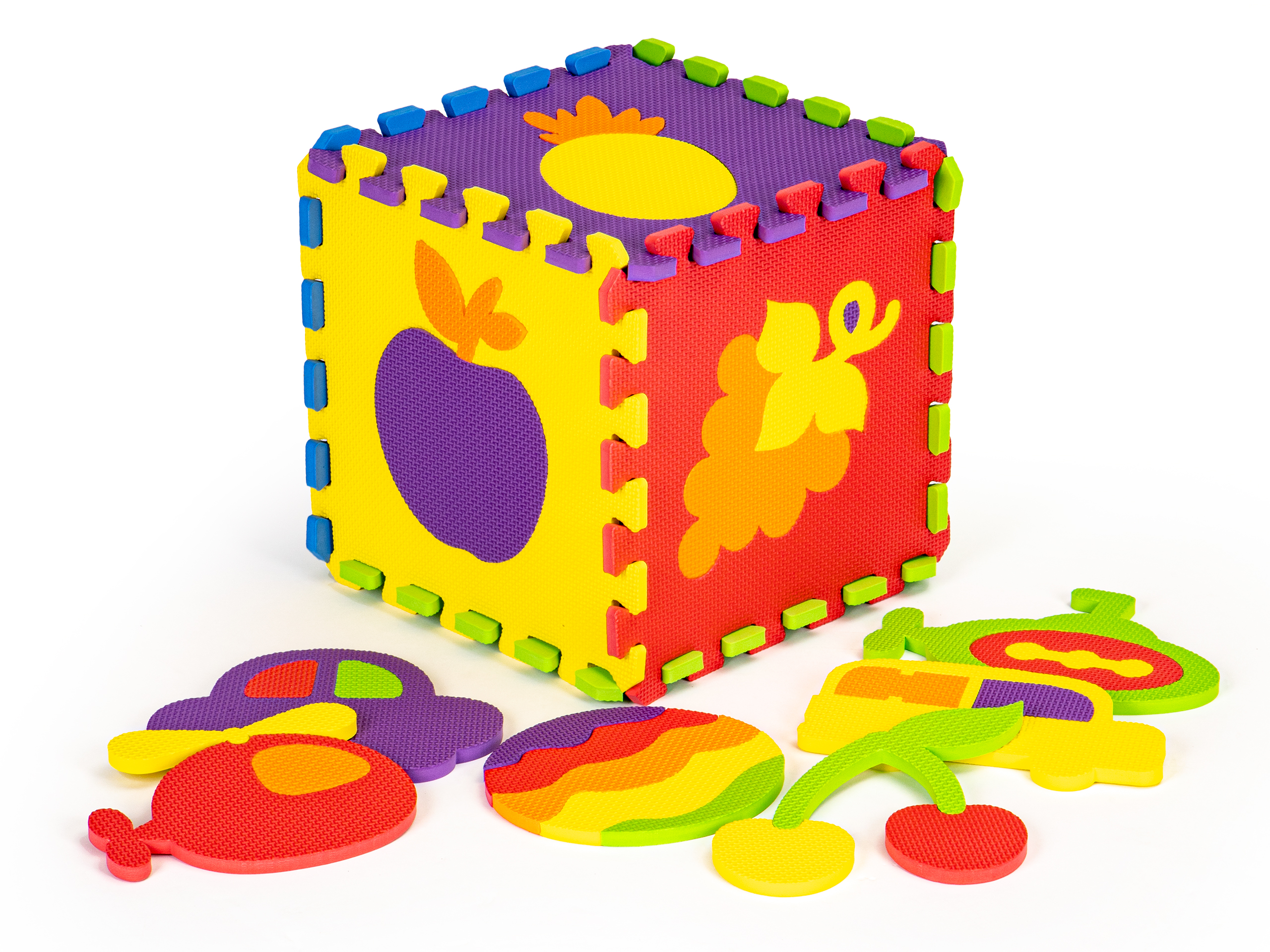 Mata piankowa edukacyjna EVA puzzle 20 elementów 148x119 cm ECOTOYS - obrazek 3