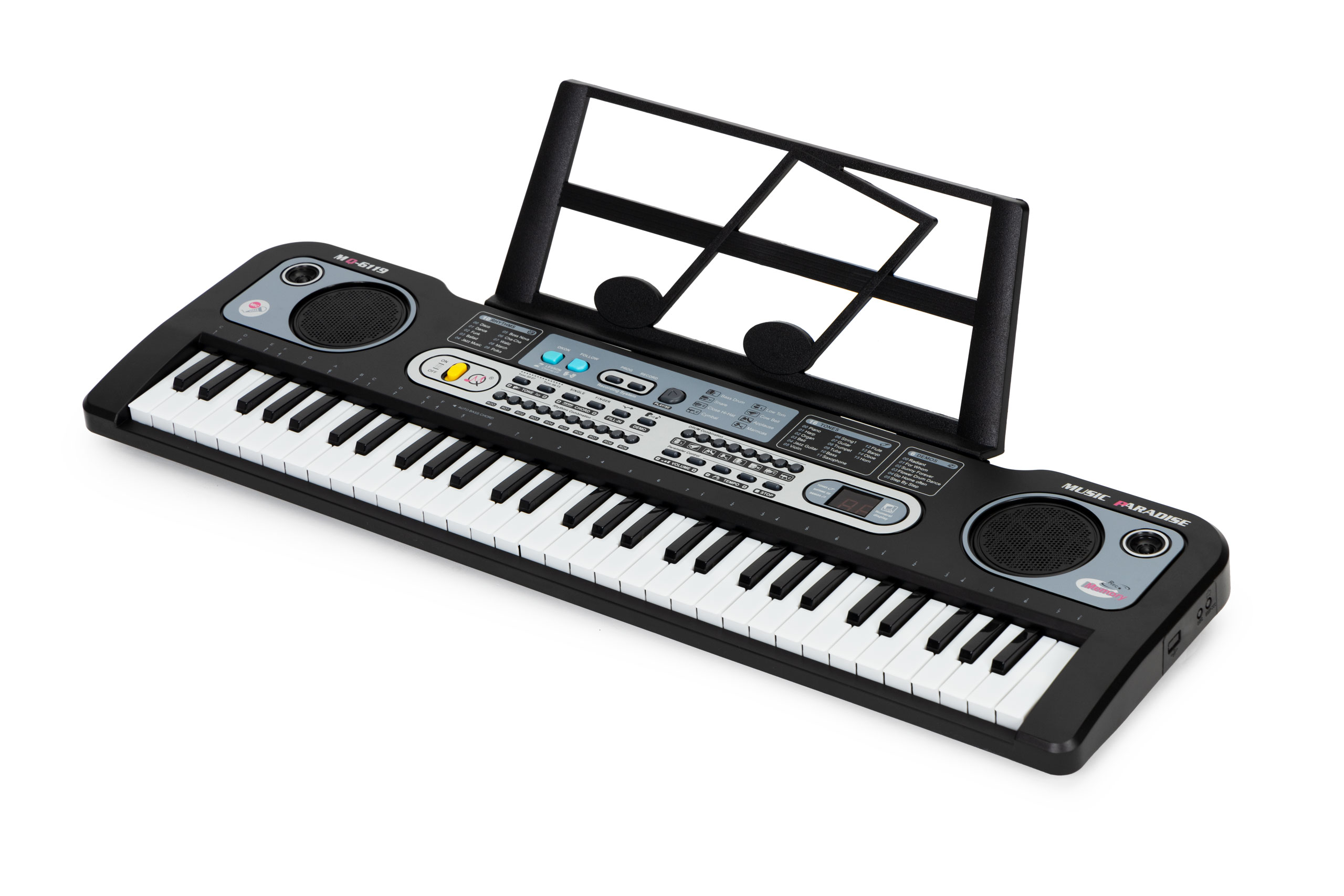 Duży keyboard pianino z mikrofonem dla dzieci + zasilacz - obrazek 3