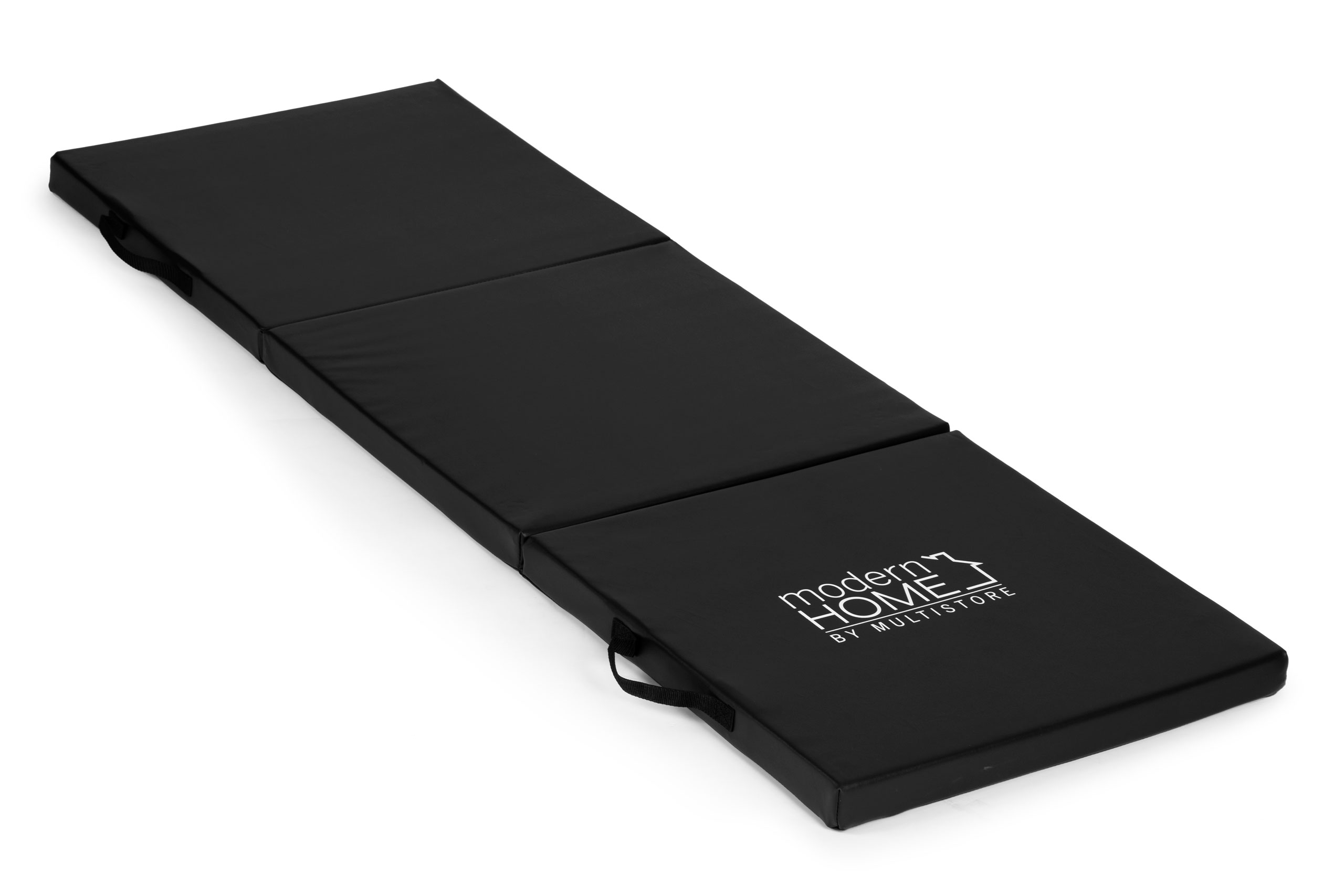 Materac gimnastyczny czarny do ćwiczeń fitness 182x60 cm - obrazek 4